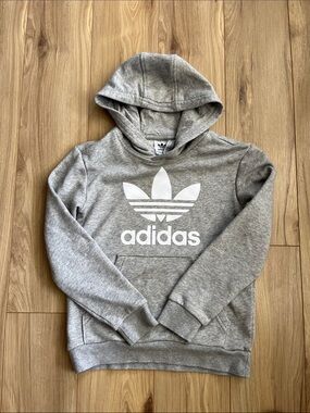 adidas light Gray Pullover Hoodie